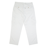 BLACK & BROWN Cargo Mens Trousers Grey Regular Straight W35 L30