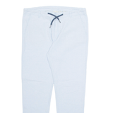 WATSONS Womens Trousers Blue Regular Tapered Linen W34 L29