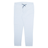 WATSONS Womens Trousers Blue Regular Tapered Linen W34 L29