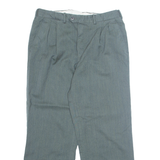 ANGELO SANTAGOSTINO Chino Mens Trousers Green Regular Straight W30 L25