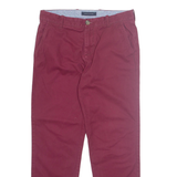 TOMMY HILFIGER Chino Mens Trousers Red Regular Tapered W31 L30