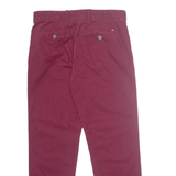 TOMMY HILFIGER Chino Mens Trousers Red Regular Tapered W31 L30