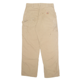 CARHARTT Carpenter Workwear Mens Trousers Beige Regular Straight W32 L32