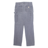 CARHARTT Carpenter Workwear Mens Trousers Grey Regular Straight W32 L31