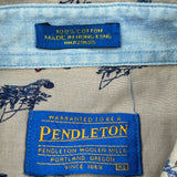 Pendleton Short Sleeve Shirt - XL Beige Cotton