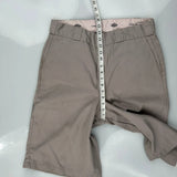 Dickies Chino Shorts - 32W 10L Khaki Cotton Blend