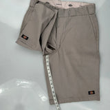 Dickies Chino Shorts - 32W 10L Khaki Cotton Blend