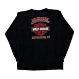 100 Years Of Great Motorcycles Harley Davidson Graphic Long Sleeve T-Shirt - Large Black Cotton