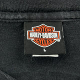 100 Years Of Great Motorcycles Harley Davidson Graphic Long Sleeve T-Shirt - Large Black Cotton