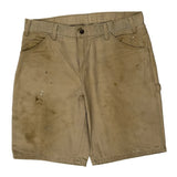 Dickies Carpenter Shorts - 36W 10L Beige Cotton