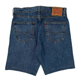 Levis Denim Shorts - 32W 10L Blue Cotton