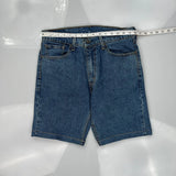 Levis Denim Shorts - 32W 10L Blue Cotton