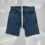 Levis Denim Shorts - 32W 10L Blue Cotton