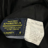 Ma-1 Alpha Industries Bomber Jacket - Medium Black Nylon