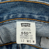Levis 550 Jeans - 30W US 6 Blue Cotton
