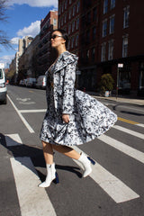 Amour Geometric Long Trench Coat – Modern Women’s Outerwear