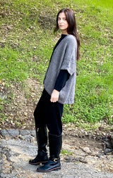 kimono baby alpaca cardigan - eucalyptus