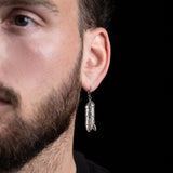 Single Caged Quartz Earring