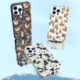 Black Jungle Sloths iPhone 14 Plus Case