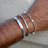 Timeless Silver Pearl Bracelet: Stainless Steel
