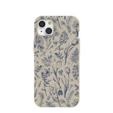 London Fog Indigo Bouquet iPhone 15 Plus Case