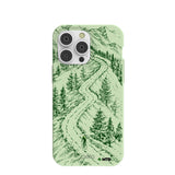 Sage Green Into the Mountains MTBCO iPhone 14 Pro Max Case