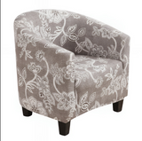 Anyseat Light Gray Bohemian Chair Cover – Plain Dustproof Tub Slipcover for Home Décor