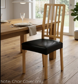 Anyseat Black PU Leather Chair Cover – Slipcover for Dining, Kitchen, Hotel, Banquet & Living Room Chairs