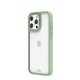 Clear iPhone 16 Pro Max Case with Sage Green Ridge