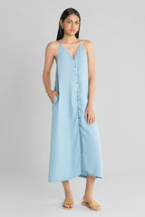 In The Mood For Love Denim Midi Dress