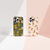 Black Playful Tigers iPhone XR Case