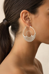 Iris Hoops Silver Large