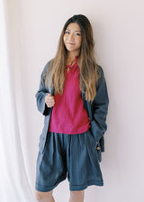 Slow fashion women shorts - Charcoal