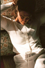 Organic Rib Cardigan