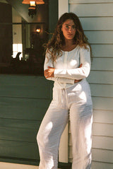 Organic Rib Cardigan