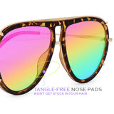 Ivy Luxe - Pride Tangle-Free Round Aviator Sunglasses