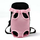 Anypet Pink Denim Pet Carrier Backpack – Small Travel Bag with Front Pocket for Pets