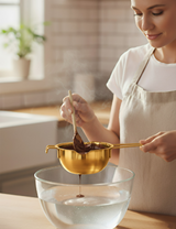 Anygleam Melting Pot 2Pcs Gold Chocolate Melt Cookware Kitchen Heating Container Milk Bowl Baking Tool Kitchenware