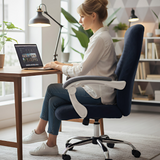 Anyseat Navy Office Chair Cover – Waterproof Stretchable Spandex Jacquard Slipcover, Anti‑Dirt Protection