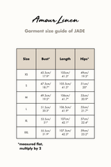 Jade linen apron dress in Terracotta