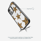 Clear Jaguar Stars iPhone 17 Case With Noir Ridge (MagSafe included)