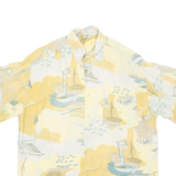 Mens Shirt Yellow Crazy Pattern M