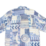 CALVIN COOPER Mens Shirt Blue Crazy Pattern XL