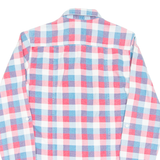 TOPMAN Mens Flannel Shirt Red Check Long Sleeve XS
