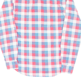 TOPMAN Mens Flannel Shirt Red Check Long Sleeve XS