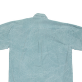 CALVIN KLEIN Mens Plain Shirt Blue L