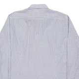 TOMMY HILFIGER Tailored Fit Mens Shirt Blue Striped Long Sleeve XL