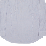 TOMMY HILFIGER Tailored Fit Mens Shirt Blue Striped Long Sleeve XL
