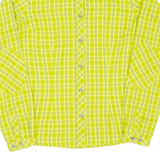 JACK WOLFSKIN Womens Shirt Green Check Long Sleeve UK 8
