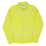 JACK WOLFSKIN Womens Shirt Green Check Long Sleeve UK 8